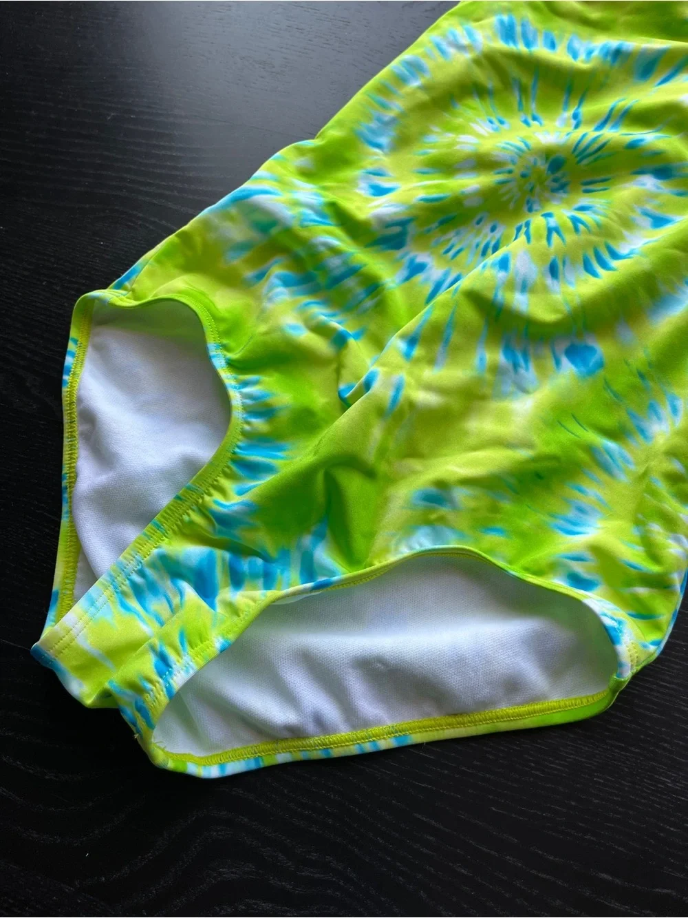 Brand New (Original $40) Speedo Girls Green Tie Dye One Piece Swimsuit Size 16